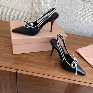 Miu Miu Patent Leather Triple Strap Mary Jane Flats